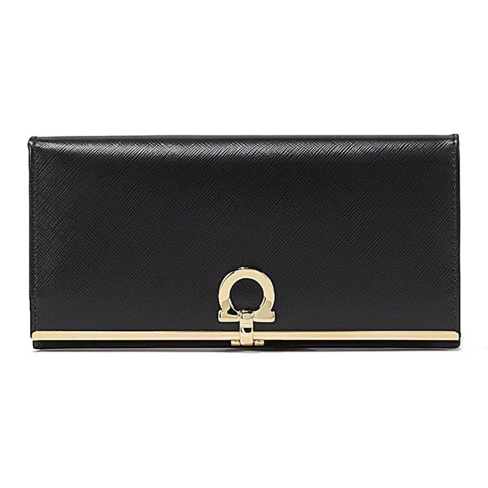 Salvatore Ferragamo Continental Gancini Clip Wallet
